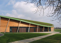 extensive green roof system (pitched roof)  ECOVEGETAL / TOITURES VEGETALISEES