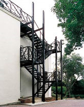 exterior half-turn staircase for commercial buildings ALTON KITSBURY FIRE ESCAPES