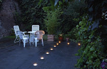 exterior in-ground light AQUADISC SLV BY DECLIC