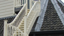 exterior quarter turn staircase with a lateral stringer (wooden frame and steps)  Accsys Technologies