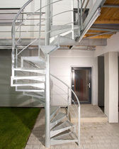 exterior spiral staircase  Kevala Stairs Limited