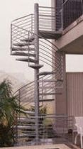 exterior spiral staircase (metal frame and steps) 72 S STAIRWAYS inc