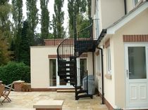 exterior spiral staircase (metal frame and steps) VT/17/1 Cast Spiral Stairs