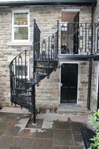 exterior spiral staircase (metal frame and steps) VT/77/1 Cast Spiral Stairs