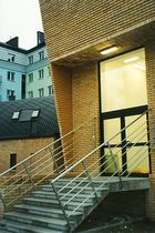 exterior straight masonry staircase for commercial buildings KLATKI SCHODOWE ATRIUM Atrium