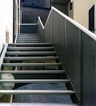 exterior straight staircase for commercial buildings HISTORICAL BUILDING ALUSCALAE