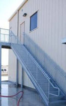 exterior straight staircase for commercial buildings  STAIRWAYS inc