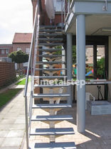 exterior straight staircase SCALA metalstep