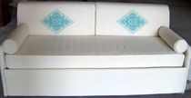 fabric for upholstery ROMBO FIORITO Artigiantessile