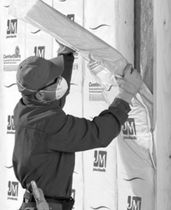 fire-resistant semi-rigid glass wool insulation panel COMFORTTHERM&reg; Jhons Manville