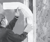 fire-resistant semi-rigid glass wool insulation panel EASYFIT&reg; Jhons Manville