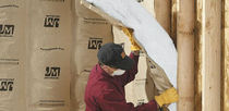 fire-resistant semi-rigid glass wool insulation panel with vapor barrier Kraft-Faced Batts and Rolls Jhons Manville