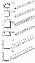 fixing system for ventilated facade SECTION BARS ADERMA