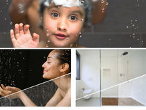 flat safety tempered glass panel S&Eacute;CURIT SHOWERGUARD Miroiterie RIGHETTI