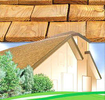 flat wooden roof tile  IB SAS LA TUILE DE BOIS "SOVECO"