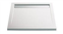 floor level shower tray with channel drain  HSK