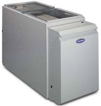 floor standing oil boiler 58VLR PERFORMANCE 80 CARRIER commercial