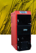 floor standing wood burning boiler (logs) COMBIPACK MET MANN