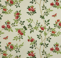 flower cotton fabric PAVILION TREE: ROSE CHINOISE Colefax & Fowler