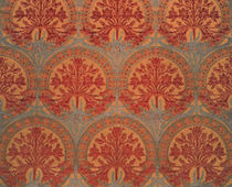flower lampas fabric SILENES  CREATIONS METAPHORES