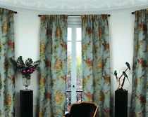 flower lampas fabric FLORE VEREL DE BELVAL