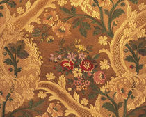 flower lampas fabric CHOISEUL VEREL DE BELVAL
