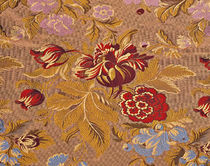 flower lampas fabric CHENONCEAU VEREL DE BELVAL