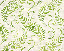 flower linen fabric MAIDEN FERN Nomi Fabrics
