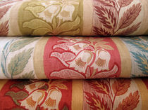 flower linen fabric SUFFOLK LEAF George spencer Designs
