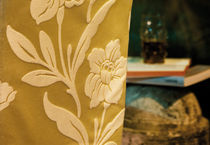 flower silk and cotton fabric  Foresti Home Collection Group srl