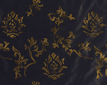 flower silk fabric GILT ROSE Nomi Fabrics
