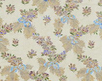 flower silk fabric PRINCESSE DE LA LAMBALLE  VEREL DE BELVAL