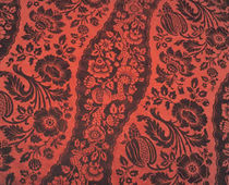 flower silk fabric MONTESQUIEU VEREL DE BELVAL