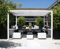 freestanding aluminium pergola (canvas cover) CO-CUBE solero