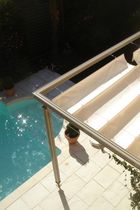 freestanding aluminium pergola (sliding PVC canvas cover) PERGOLAS VELUM Polymobyl  pour la marque 25&deg;