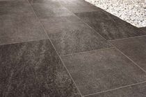 full body porcelain stoneware tile for exterior floors EXTERNAL : NERO ARIANA CERAMICA ITALIANA