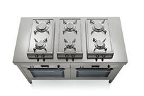 gas range cooker 52/30 2GG e 52/30 2GR ALPES-INOX