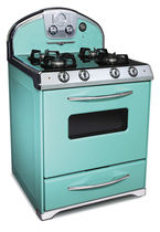 gas range cooker 1955 ROBIN'S EGG BLUE Elmira Stove Works