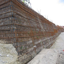 geogrid for retaining wall TENSARTECH TR2 SYSTEM Tensar International