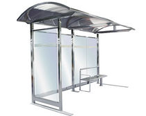 glass and metal bus shelter IRIS : MA02-1 Benito