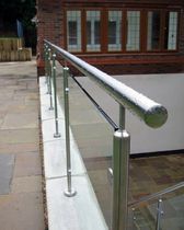 glass and stainless steel railing  Kevala Stairs Limited