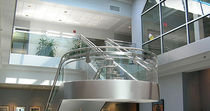 glass and stainless steel railing  Couturier Iron Craft