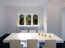 design pendant lamp (glass, handmade) SILVA / DOWN 110 DICRO PNT OY BRUCK