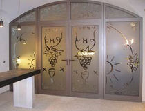 glass double swing door  Brunold Interior Design