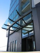 glass entrance canopy  Nautilus
