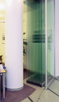glass folding partition KWV-TEC - TRIMLESS  KWIK-WALL Company