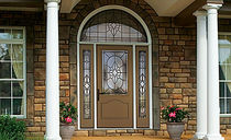 glass pane fitted entrance door in fiber glass CLASSIC-CRAFT&reg; CANVAS COLLECTION&trade; THERMA-TRU DOORS