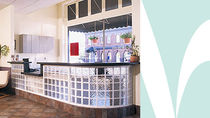 glass reception desk  HY-LITE