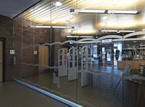 glass removable partition without vertical stud GL Hufcor 