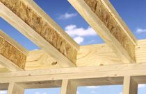 glulam timber I-joist with OSB plate FINNJOIST Mets&auml;wood
